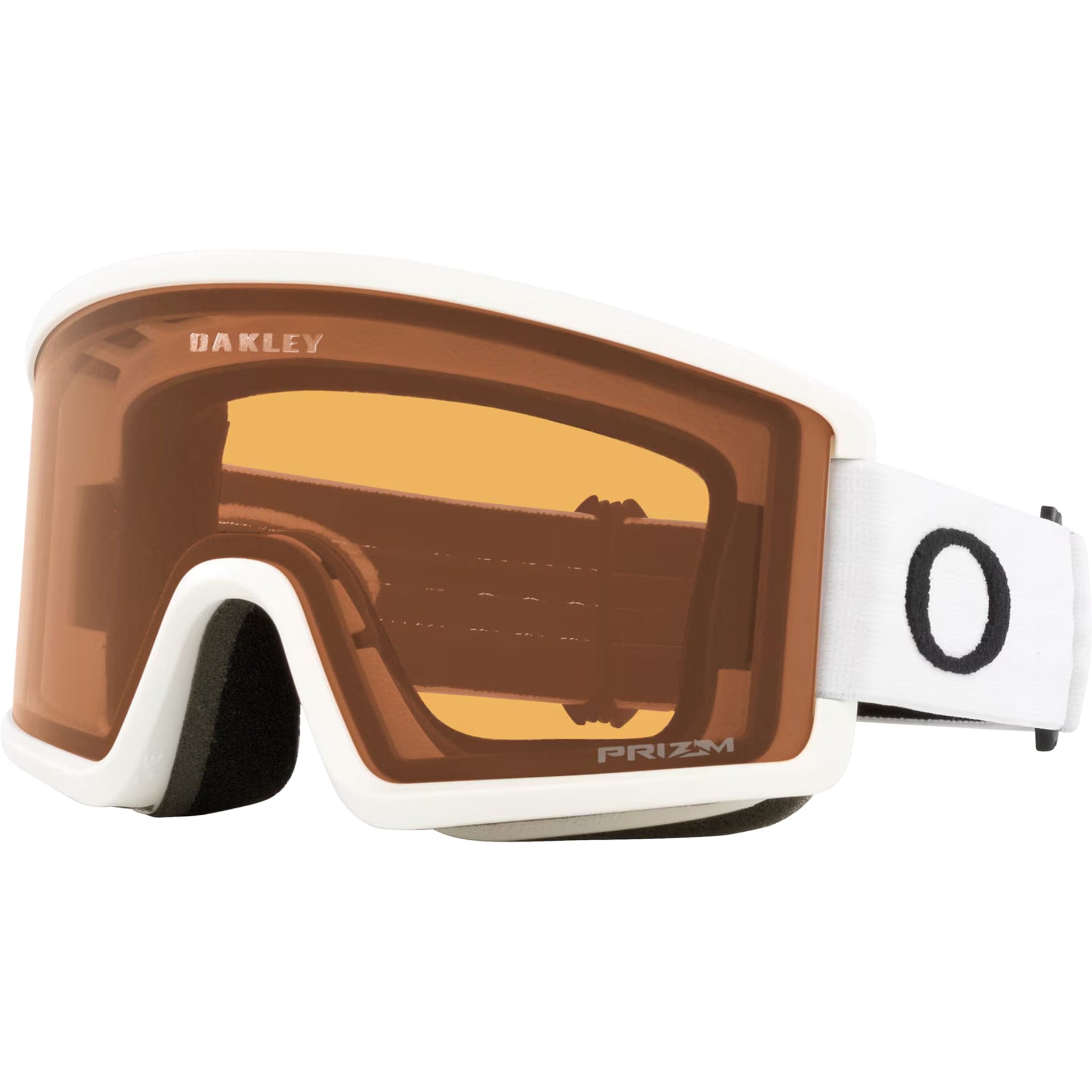Oakley Target Line L Snow Goggles Matte White Prizm Persimmon Goggles