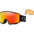 Oakley Target Line M Snow Goggles Matte Black Fire Iridium Lens & Persimmon Lens 2027 Goggles