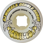 OJS Double Duro White Chubbies Skateboard Wheels 99a/95a 54mm Skateboard Wheels