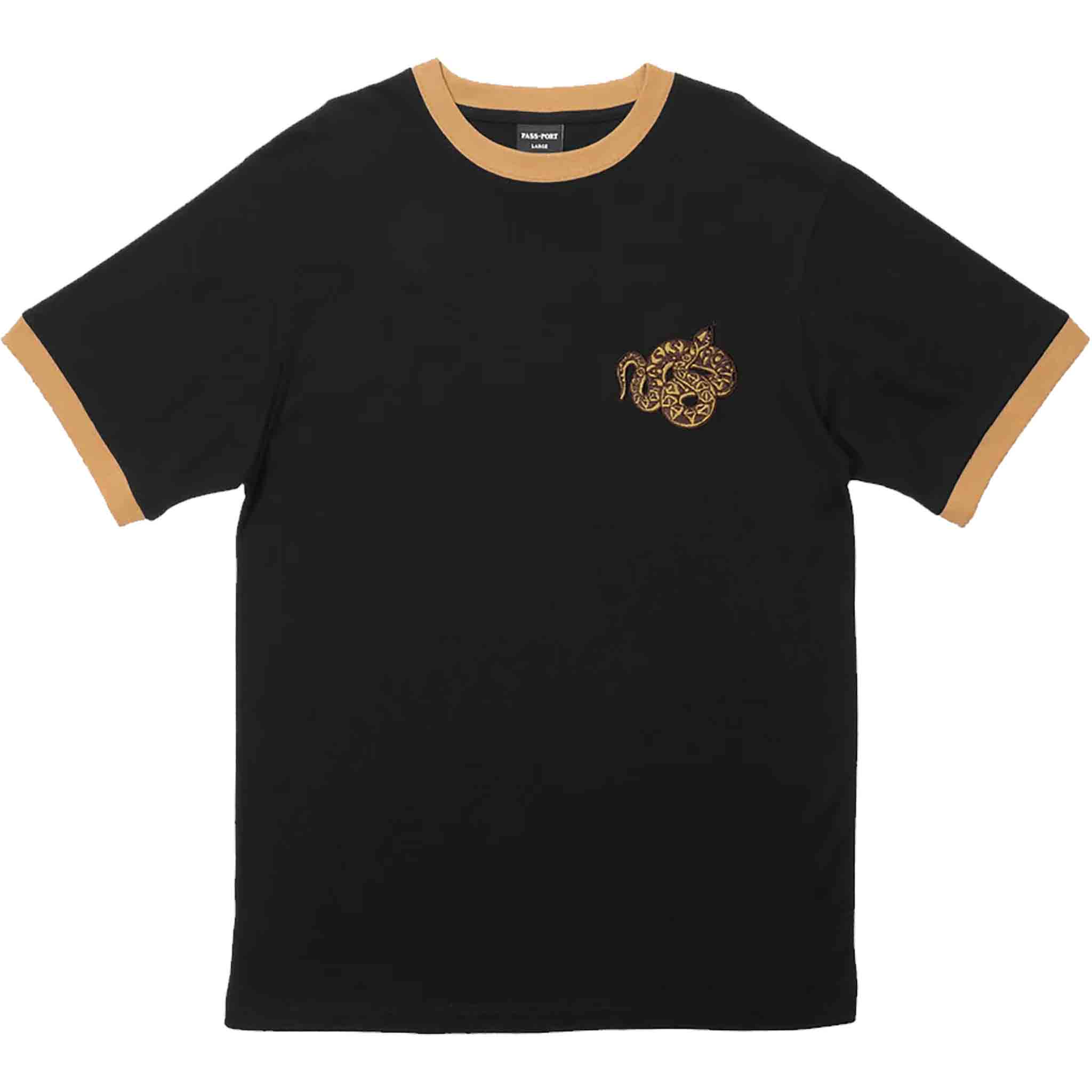 Passport Coiled Tee Black T Shirt