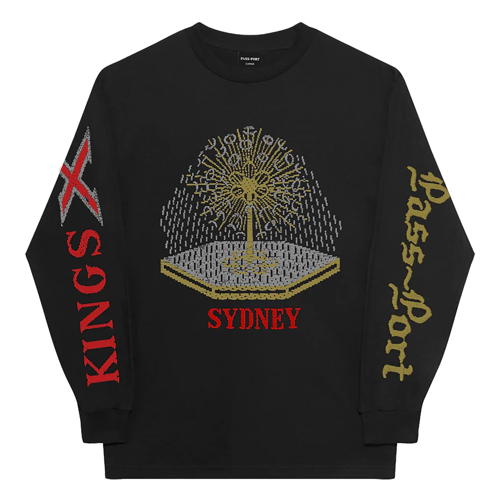 Passport Kings X Long-sleeve Tee Black T Shirt