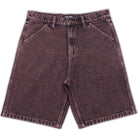 Passport Workers Club Denim Short Over-Dyed Wine Shorts