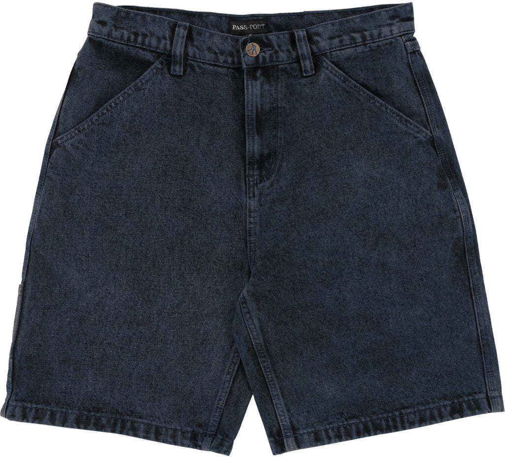 Passport Workers Club Shorts Over-Dye Navy Shorts