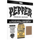 Pepper Alphanumeric Custom Griptape Kit Skate Accessories