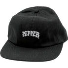 Pepper Logo Snapback Hat Black Hats