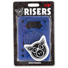 Pig Piles Hard Risers 1/8" Blue Skateboard Accessories