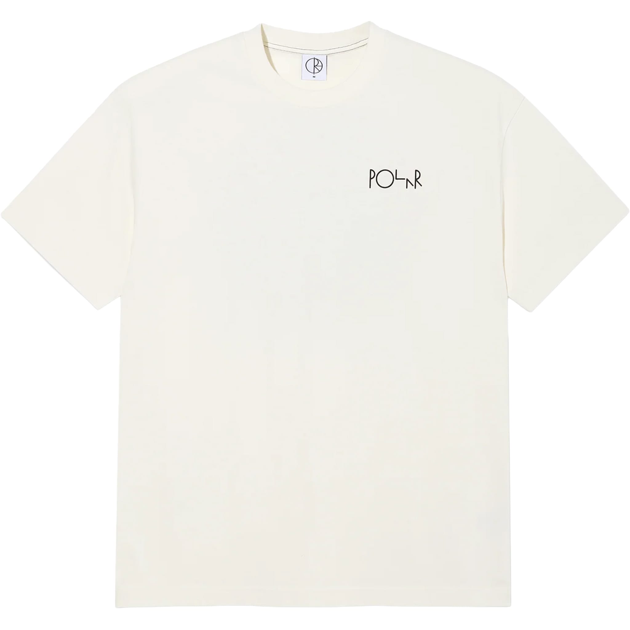 Polar Contrast T-Shirt Fill Logo Ivory Black T Shirt