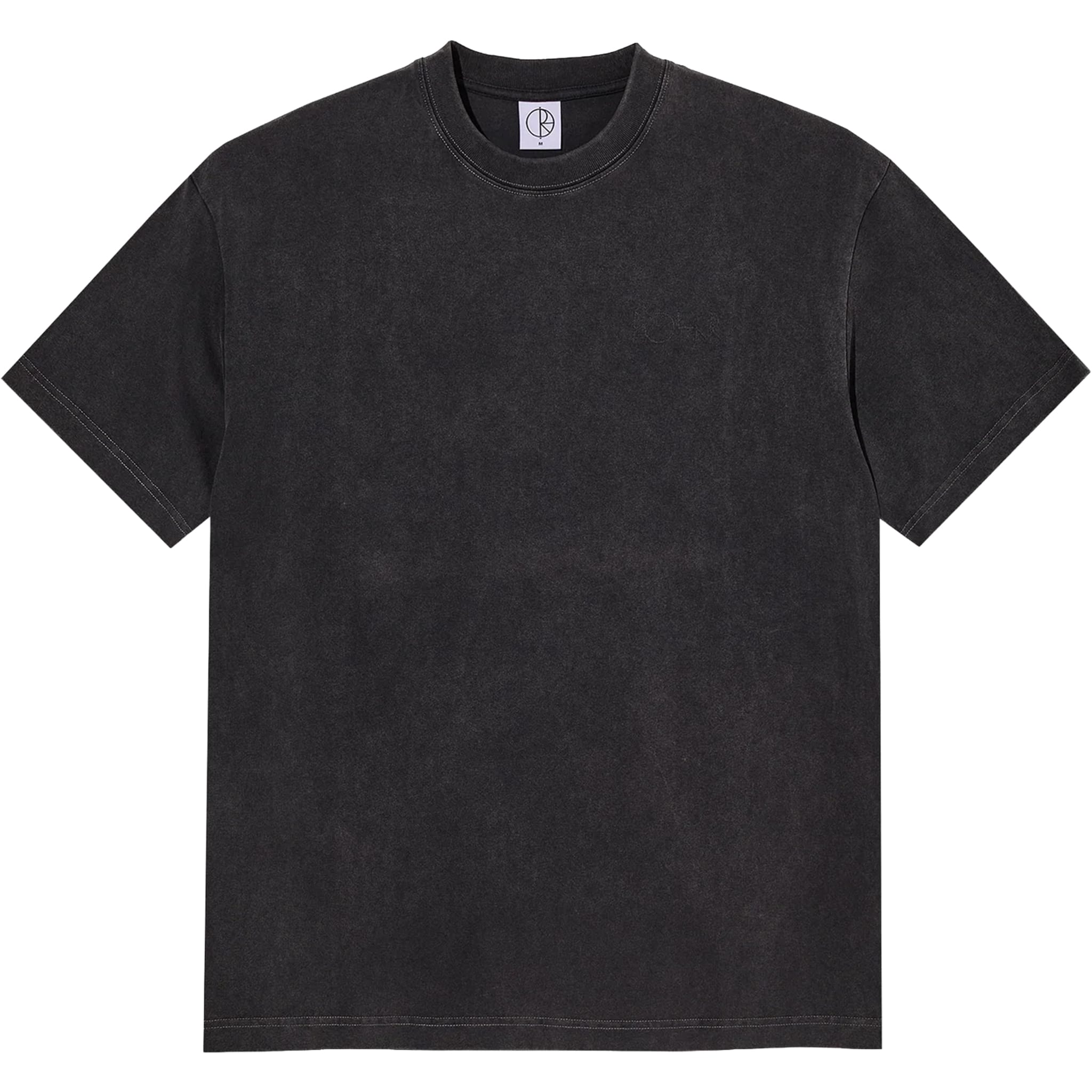 Polar Contrast T-Shirt Stroke Logo Silver Black Black T Shirt