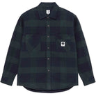 Polar Mike LS Shirt Flannel Shirt Navy Teal Button Up