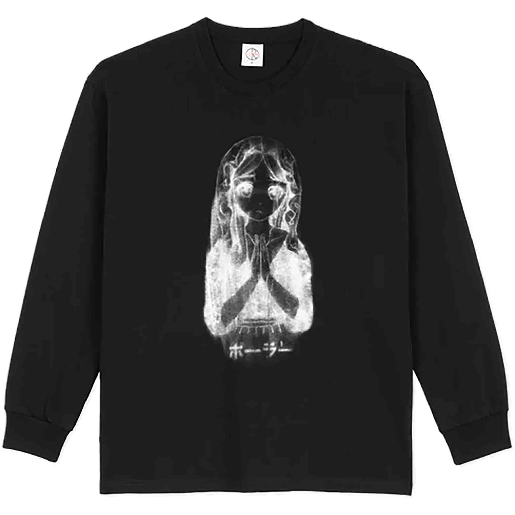 Polar Saint Kawaii Long Sleeve Tee Black T Shirt
