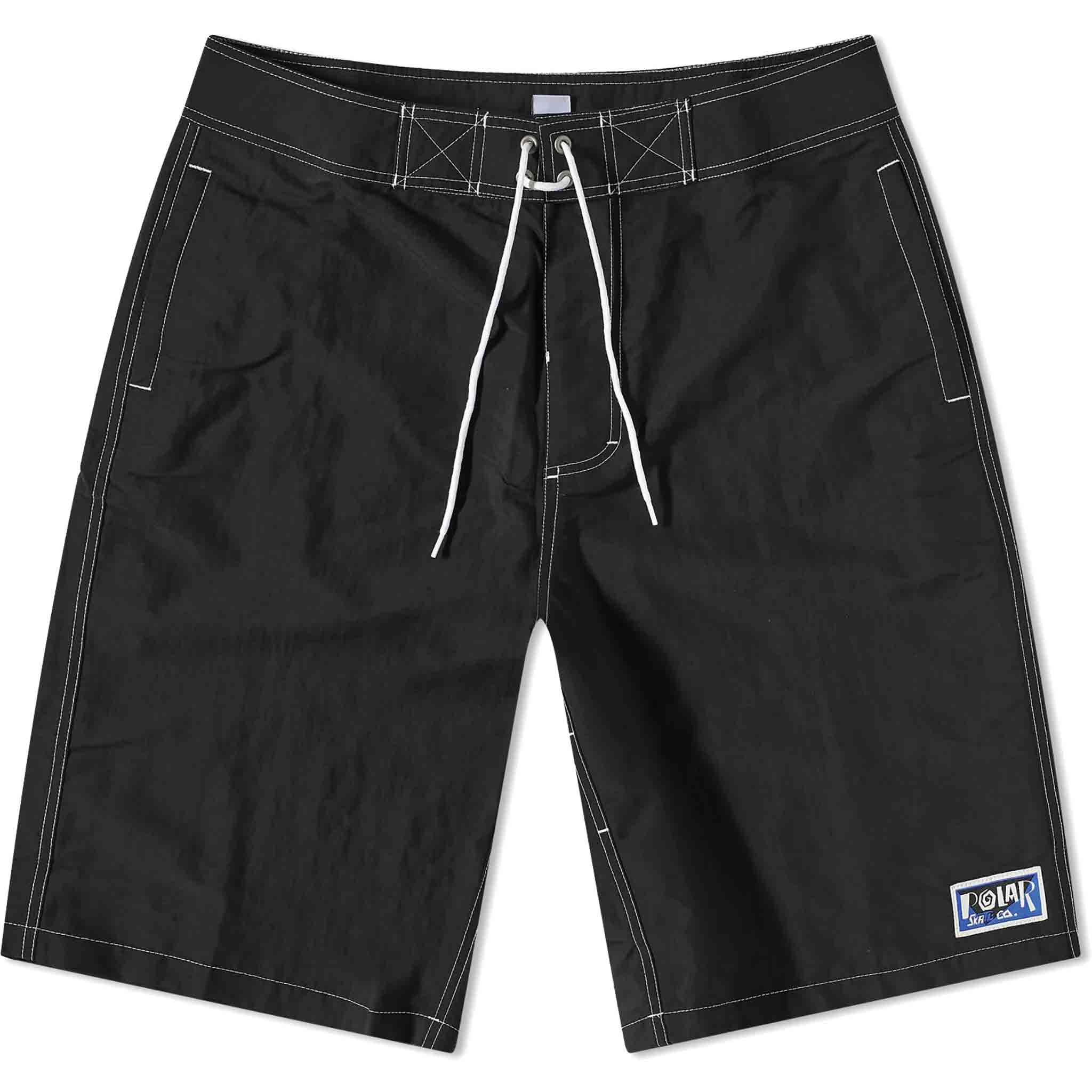 Polar Spiral Surf Swim Shorts Black Shorts