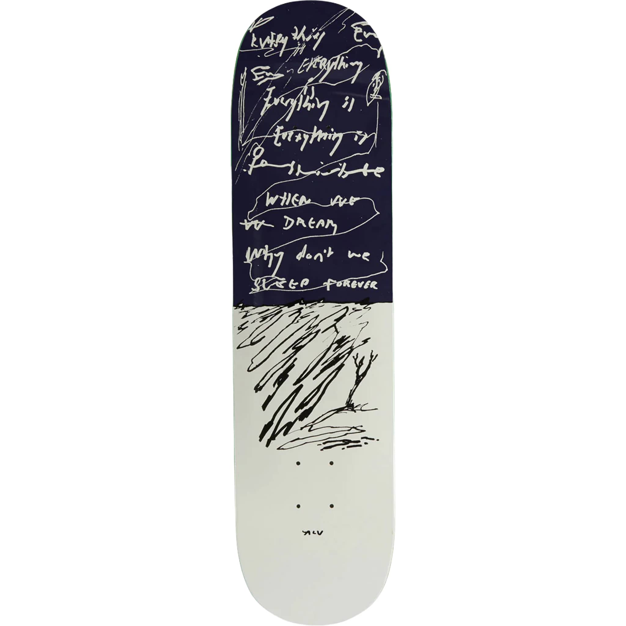 Polar Team Alv Sleep Forever Skateboard Deck 8" Skateboard