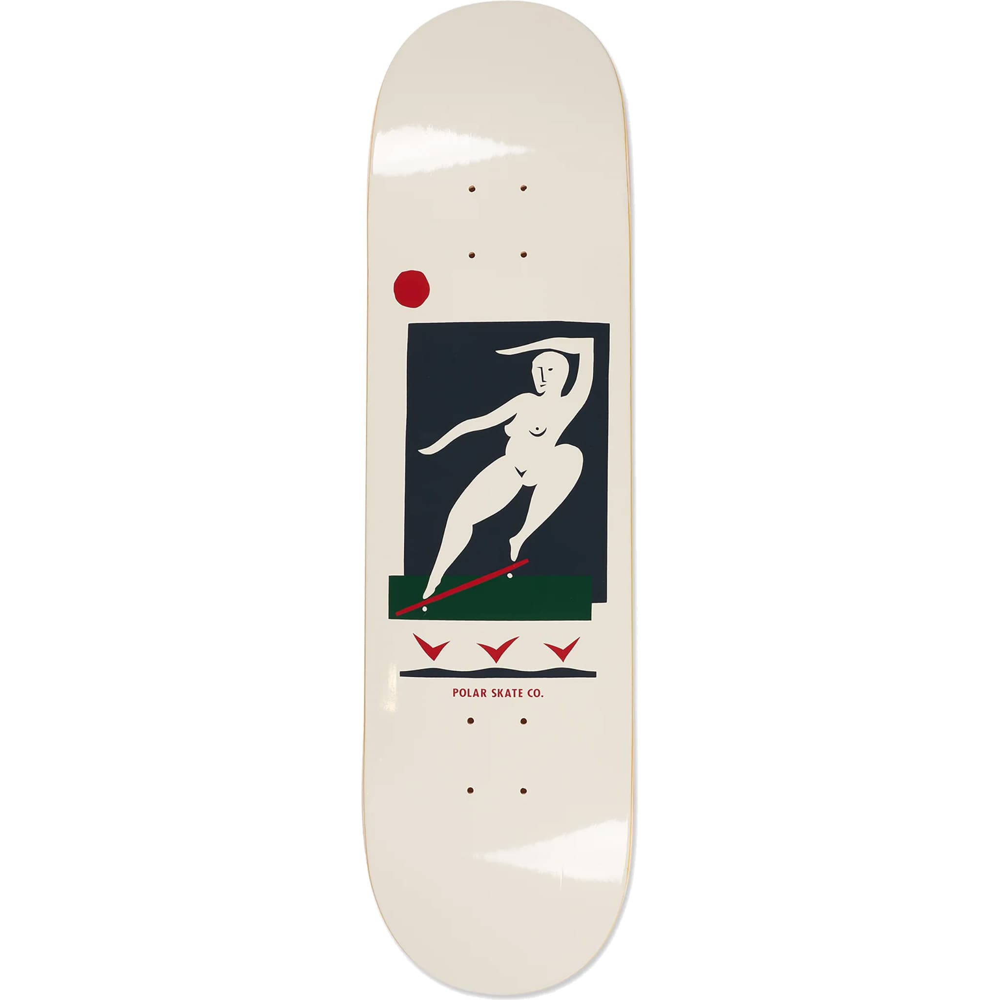 Polar Team BS Smith Cream Skateboard Deck 9" Skateboard