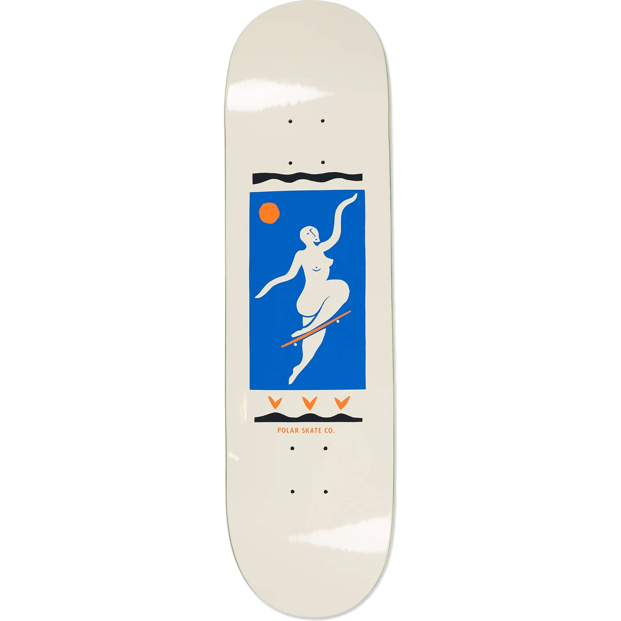 POLAR DECK ポーラー デッキ TEAM STROKE LOGO CREAM 8.125 スケート