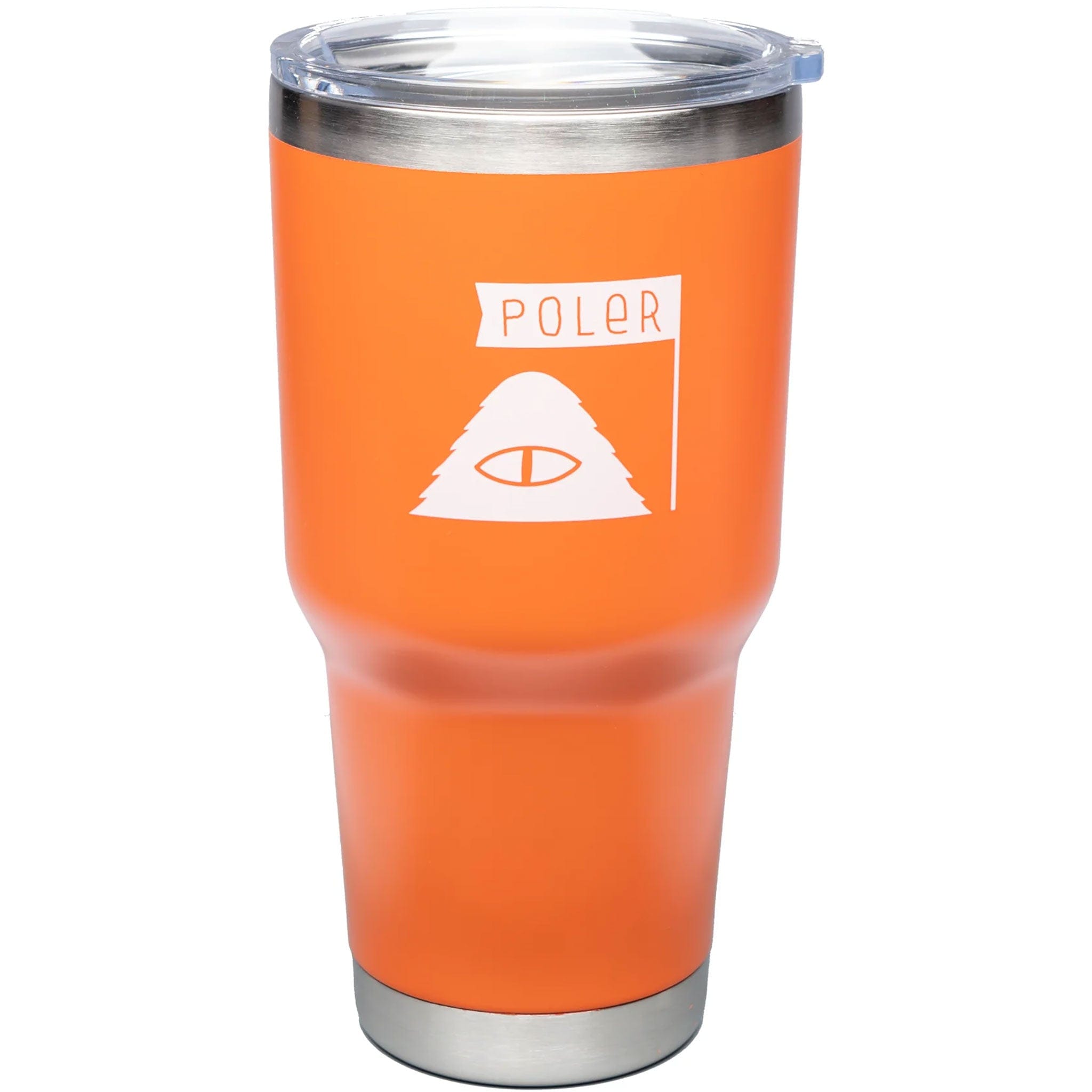 Poler 30oz Stainless Steel Tumbler Orange Accessories