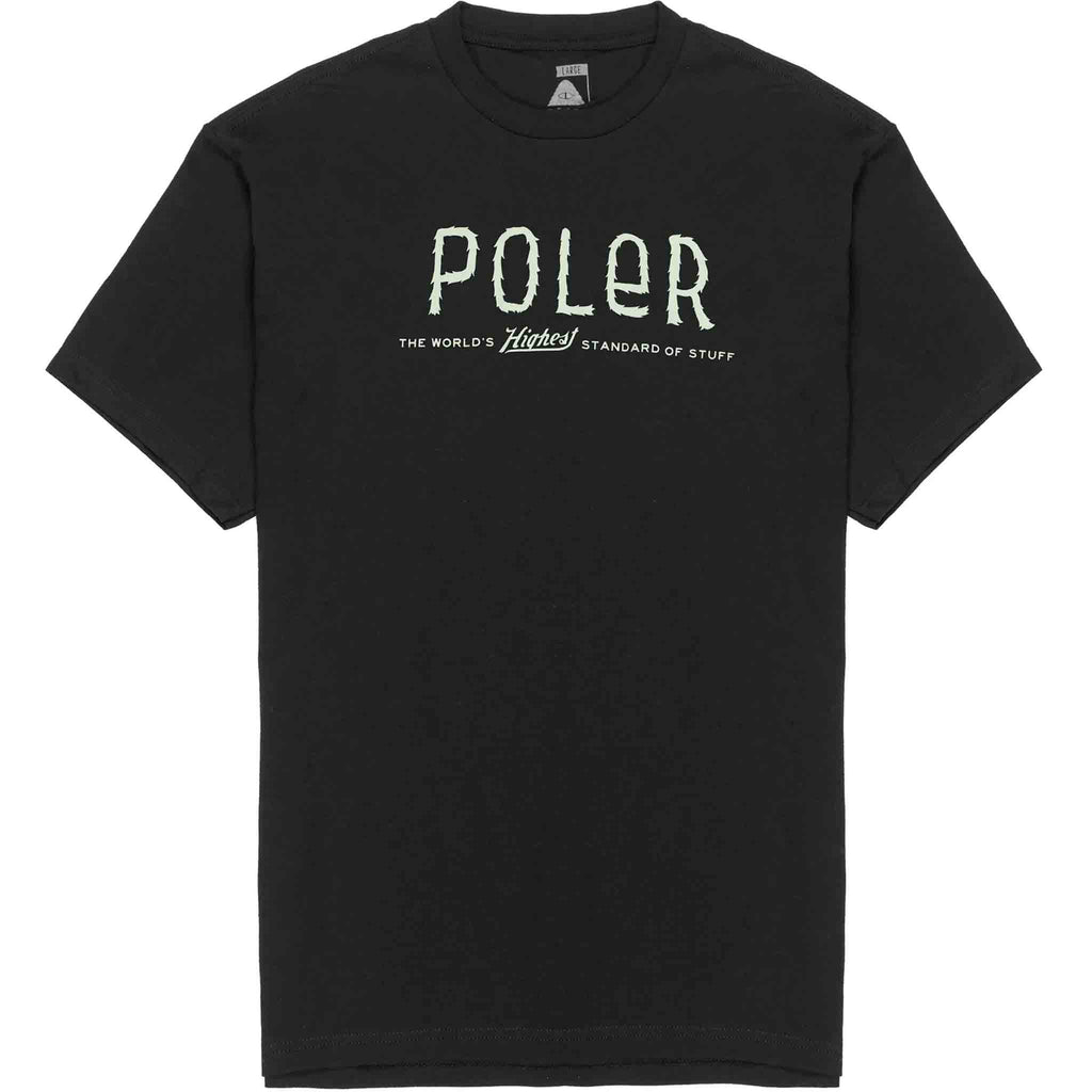 Poler Furry Font Tee Black T Shirt