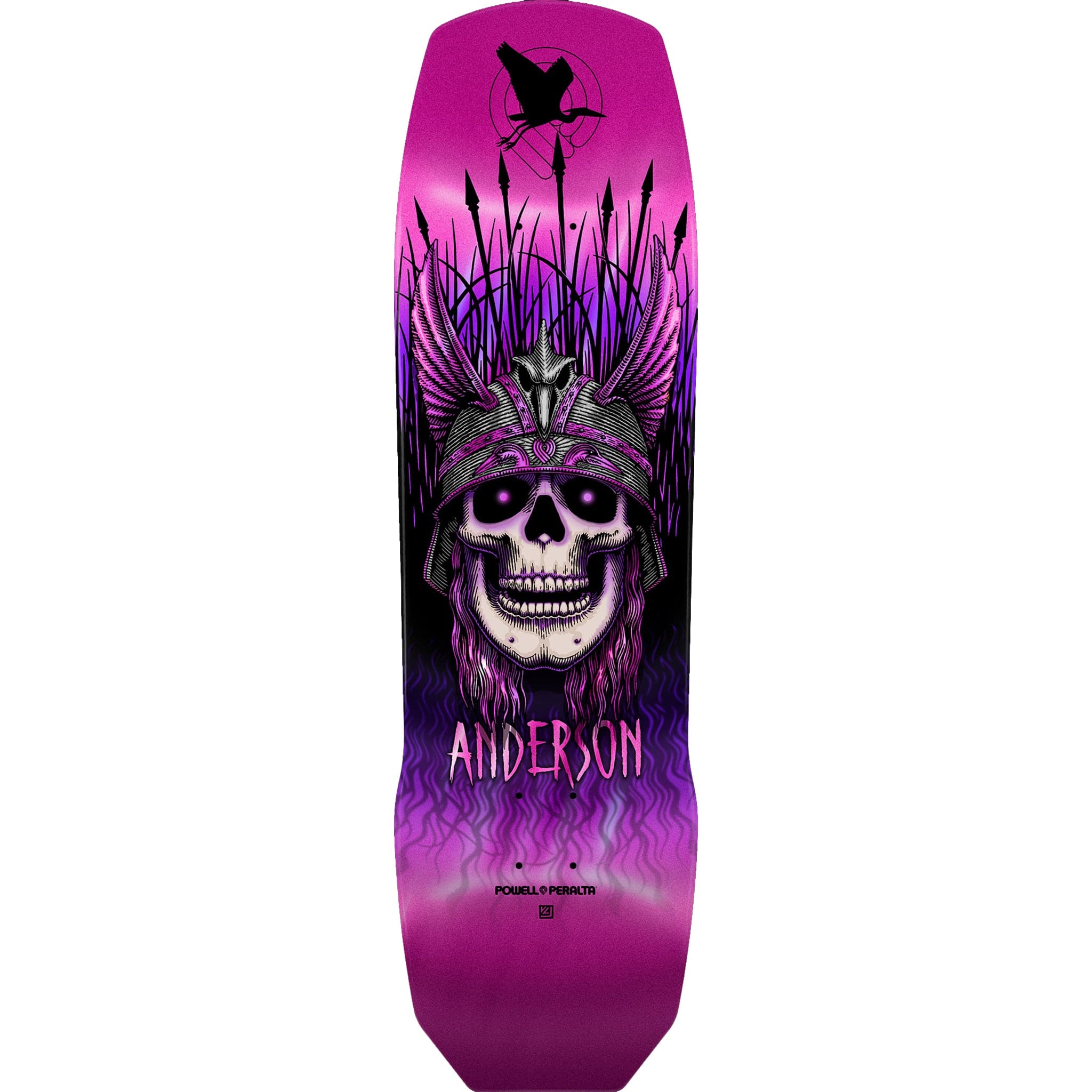 Powell Peralta Anderson Heron '04' Pink Foil Skateboard Deck 9.13" Skateboard