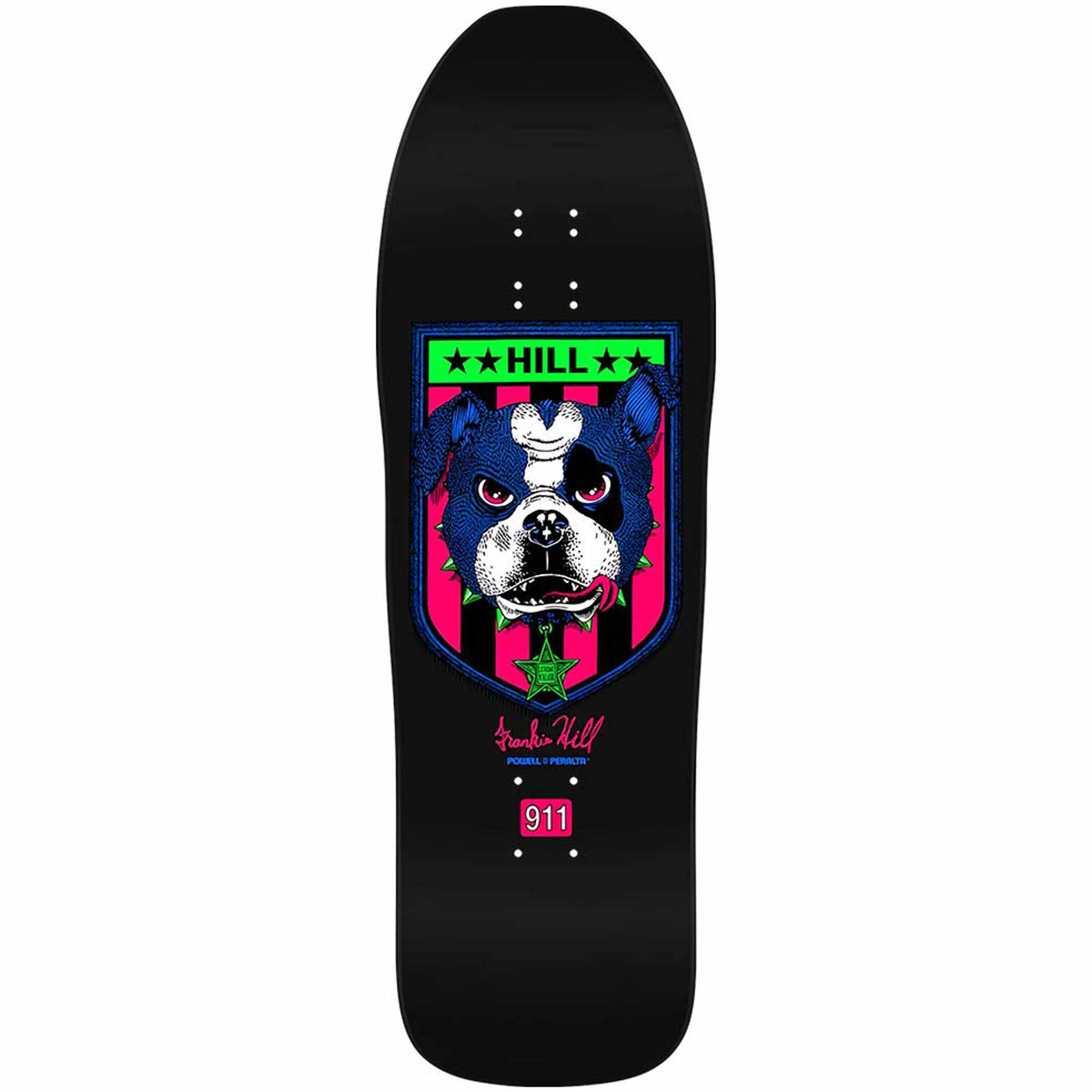 Powell Peralta Frankie Hill Bulldog 10" Skateboard Deck Blacklight Skateboard