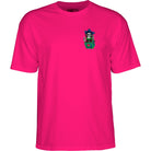 Powell Peralta Hiett Skull T-Shirt Hot Pink T Shirt
