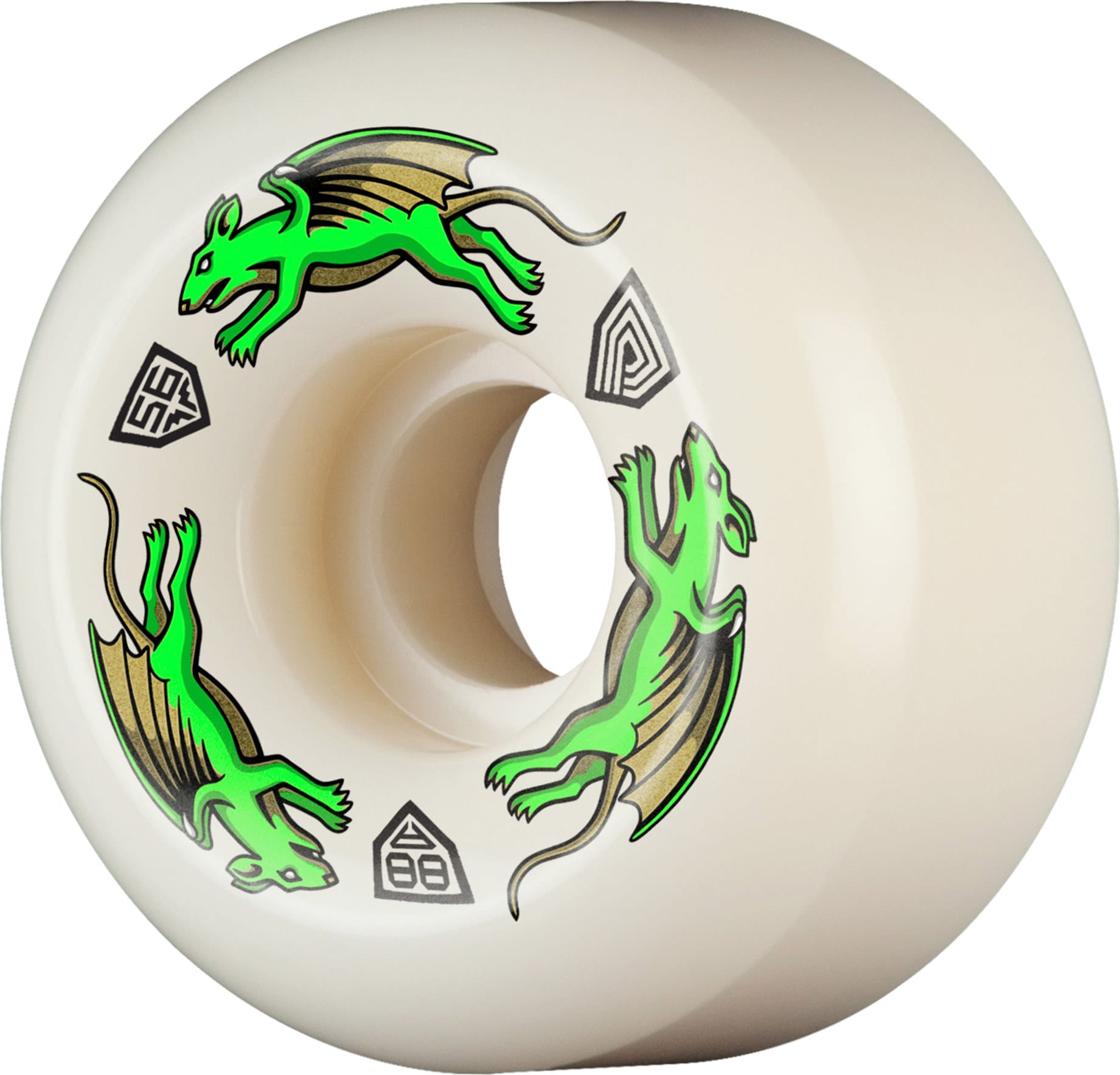 Powell Peralta Nano Rat Dragons AV6 Skateboard Wheels 88a 56mm x 36mm Skateboard Wheels