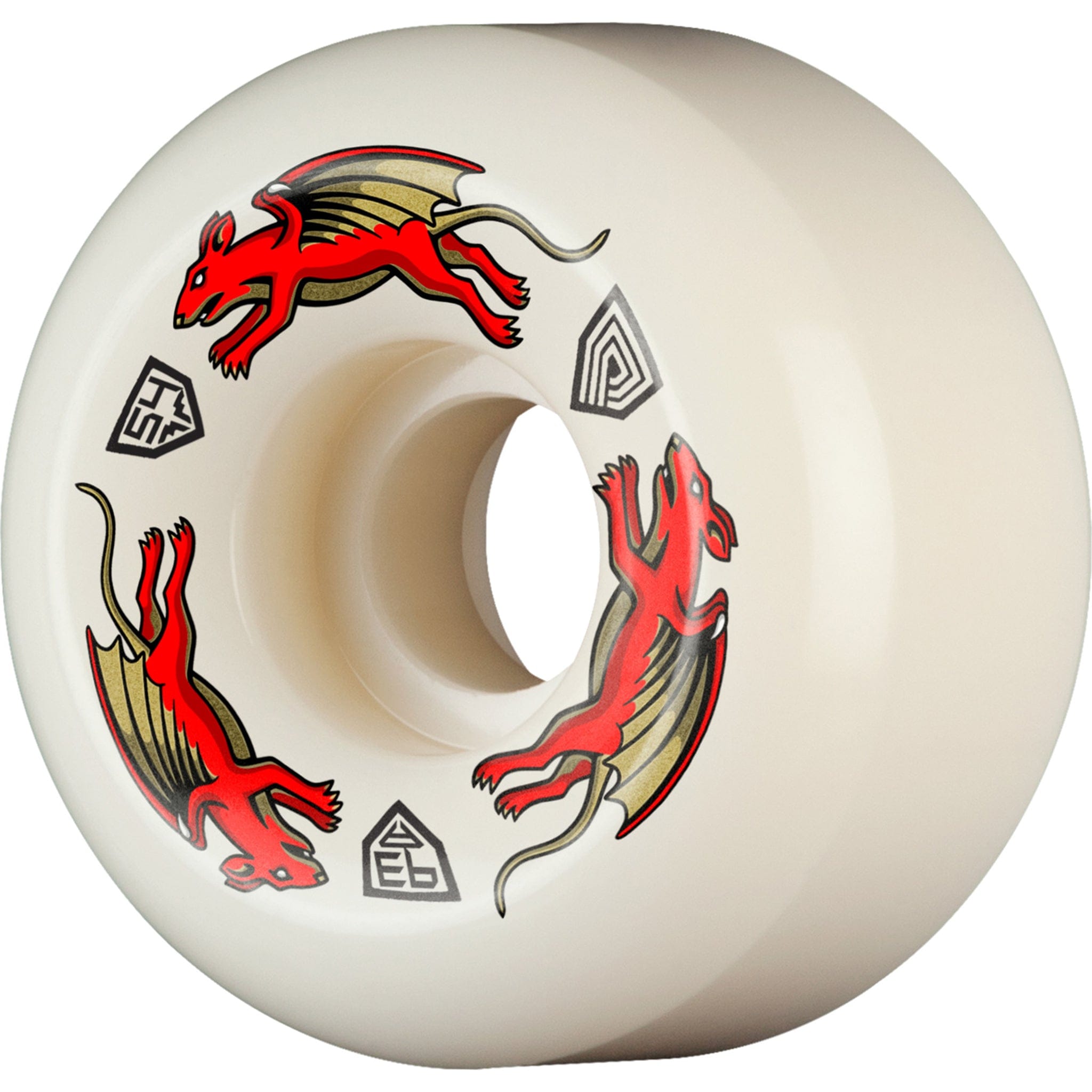 Powell Peralta Nano Rat Dragons AV6 Skateboard Wheels 93a 54mm x 34mm Skateboard Wheels