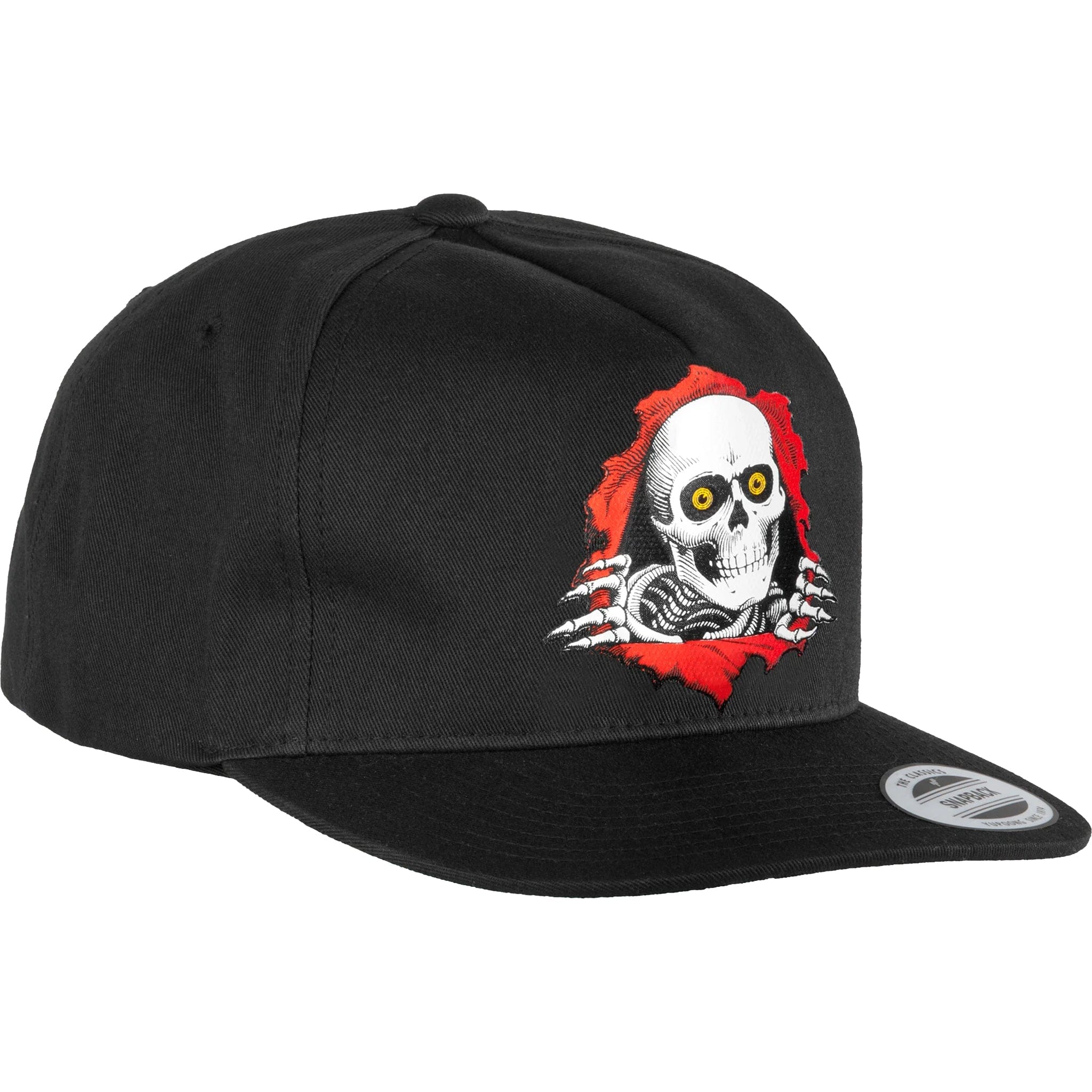 Powell Peralta Ripper Snapback Hat Black Hats