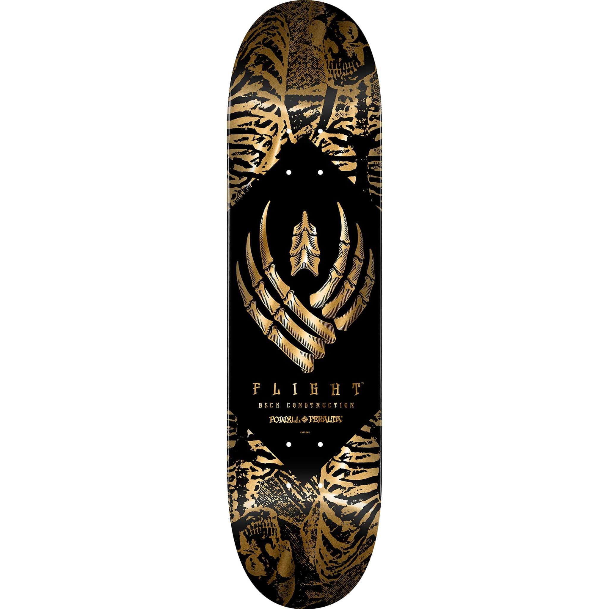 Powell Peralta Skeleton Flight 8.63" Skateboard Deck Gold Foil Skateboard