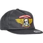 Powell Peralta Winged Ripper Snapback Hat Charcoal Hats