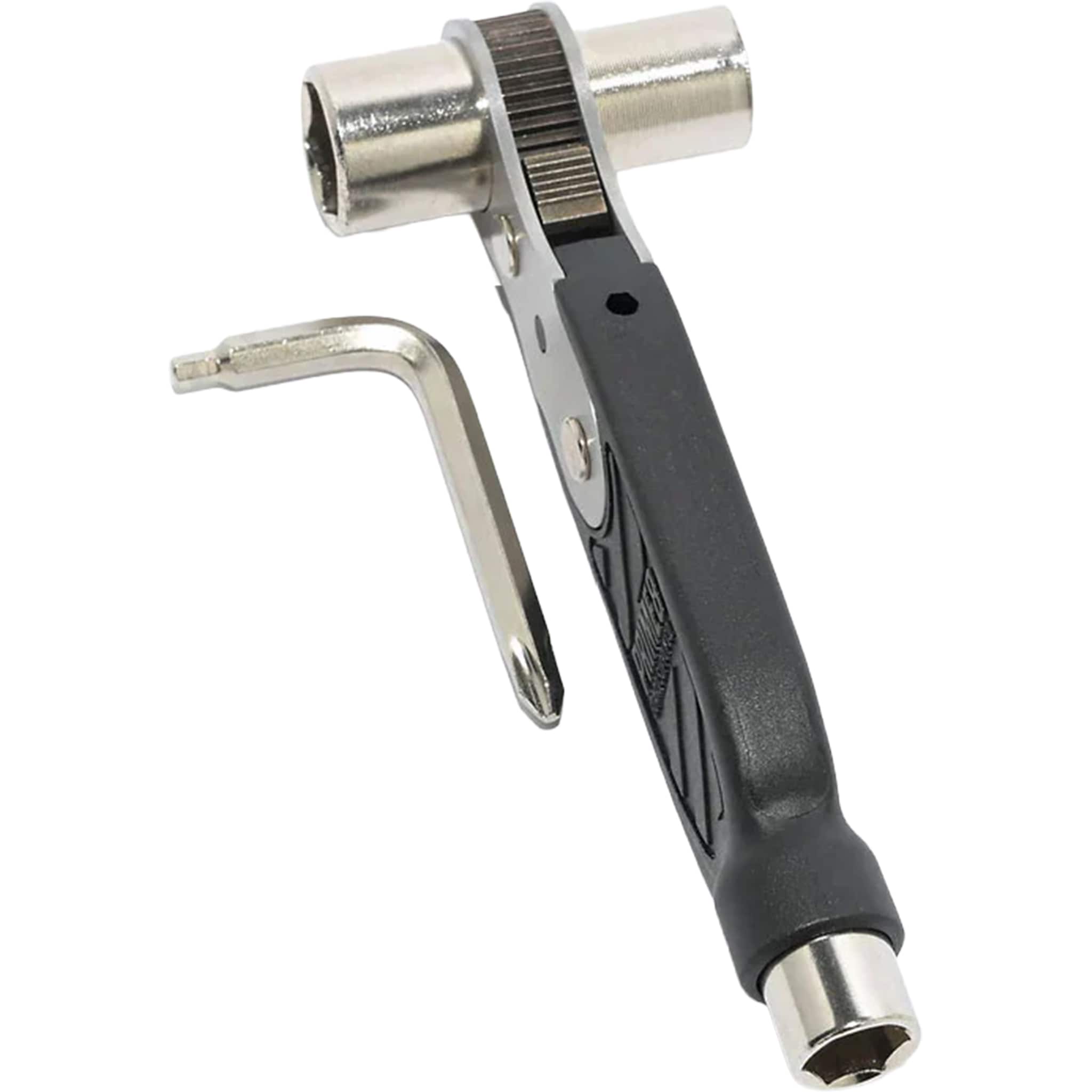 Prime8 Triple Ratchet Lite Skate Tool Black Skateboard Accessories
