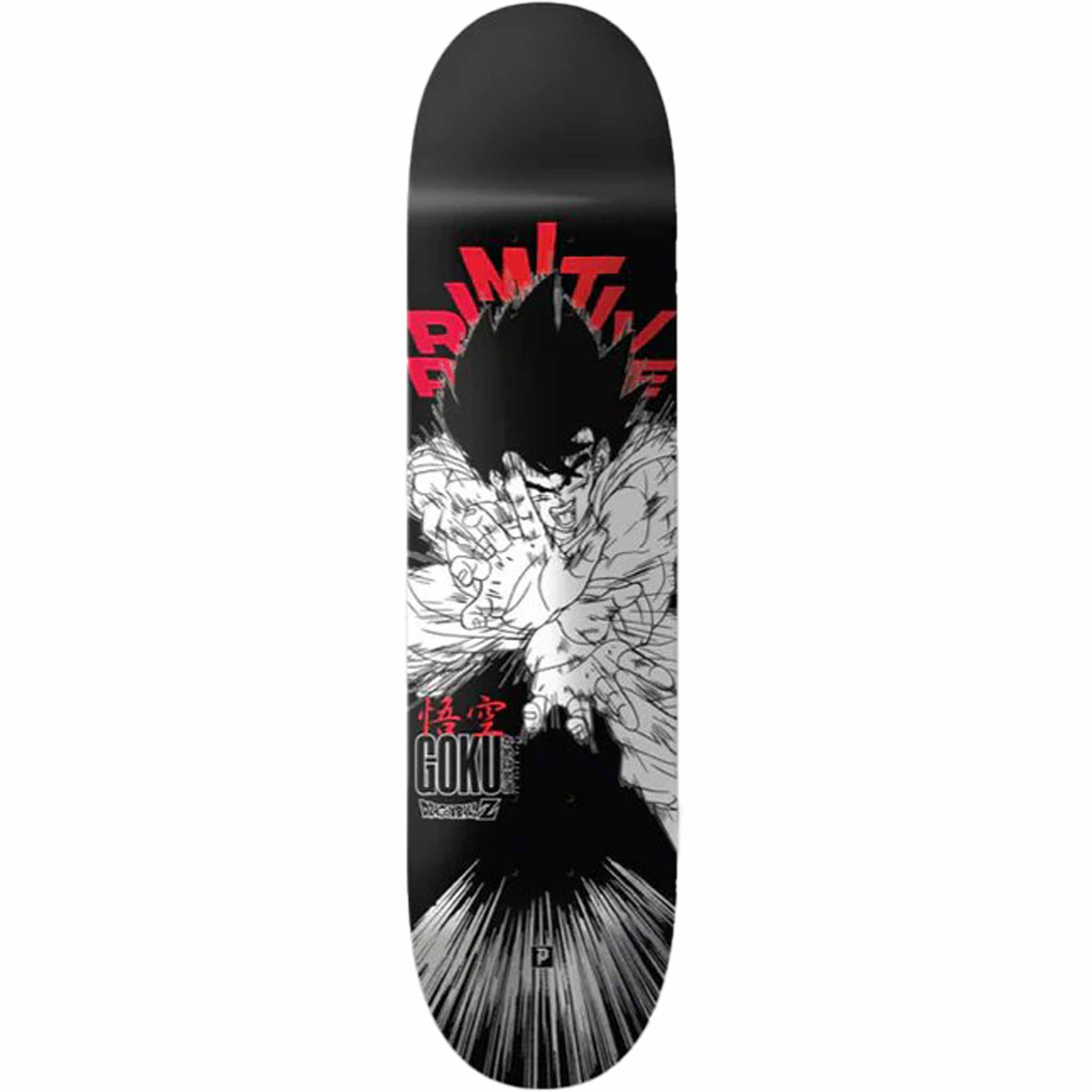 Primitive X Dragon Ball Z Goku Energy 8.25" Skateboard Deck Black Skateboard