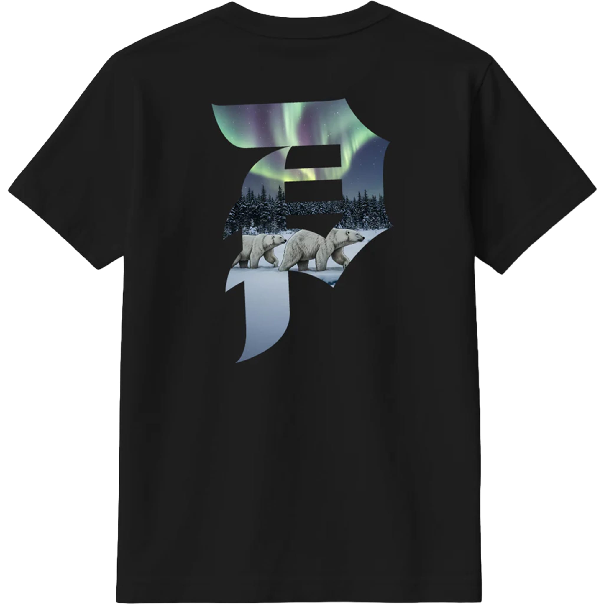 Primitive x Mehrathon Northern Lights T-Shirt Black T Shirt