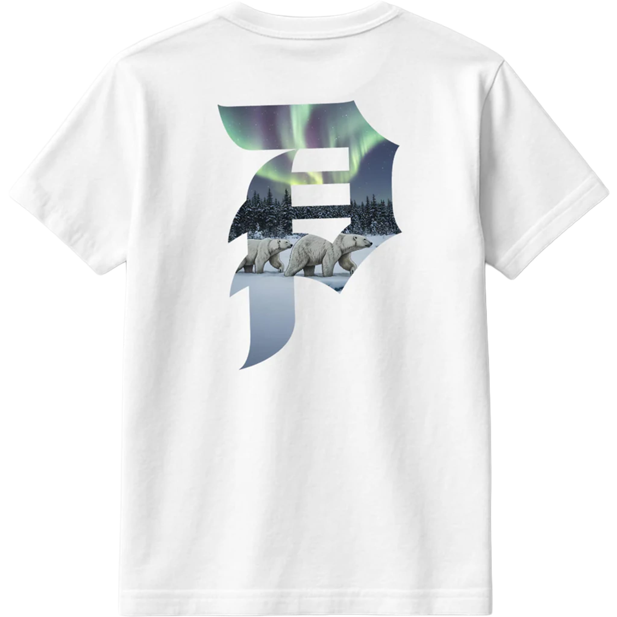 Primitive x Mehrathon Northern Lights T-Shirt White T Shirt