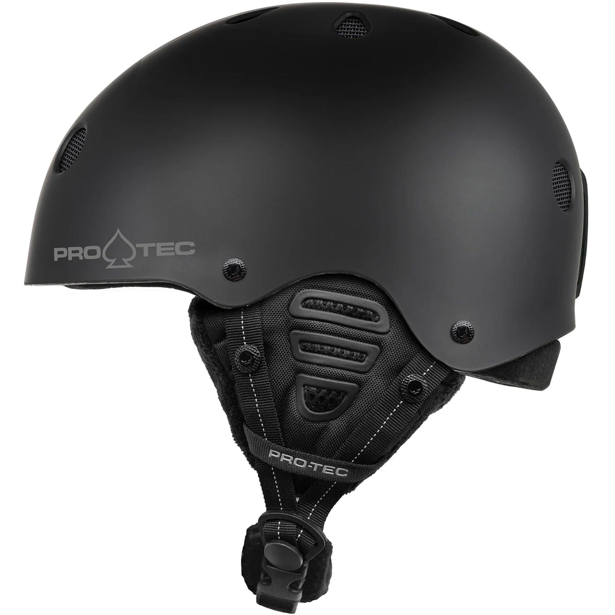 Pro-Tec Low Pro Certified Snow Helmet Matte Black Snowboard Helmet