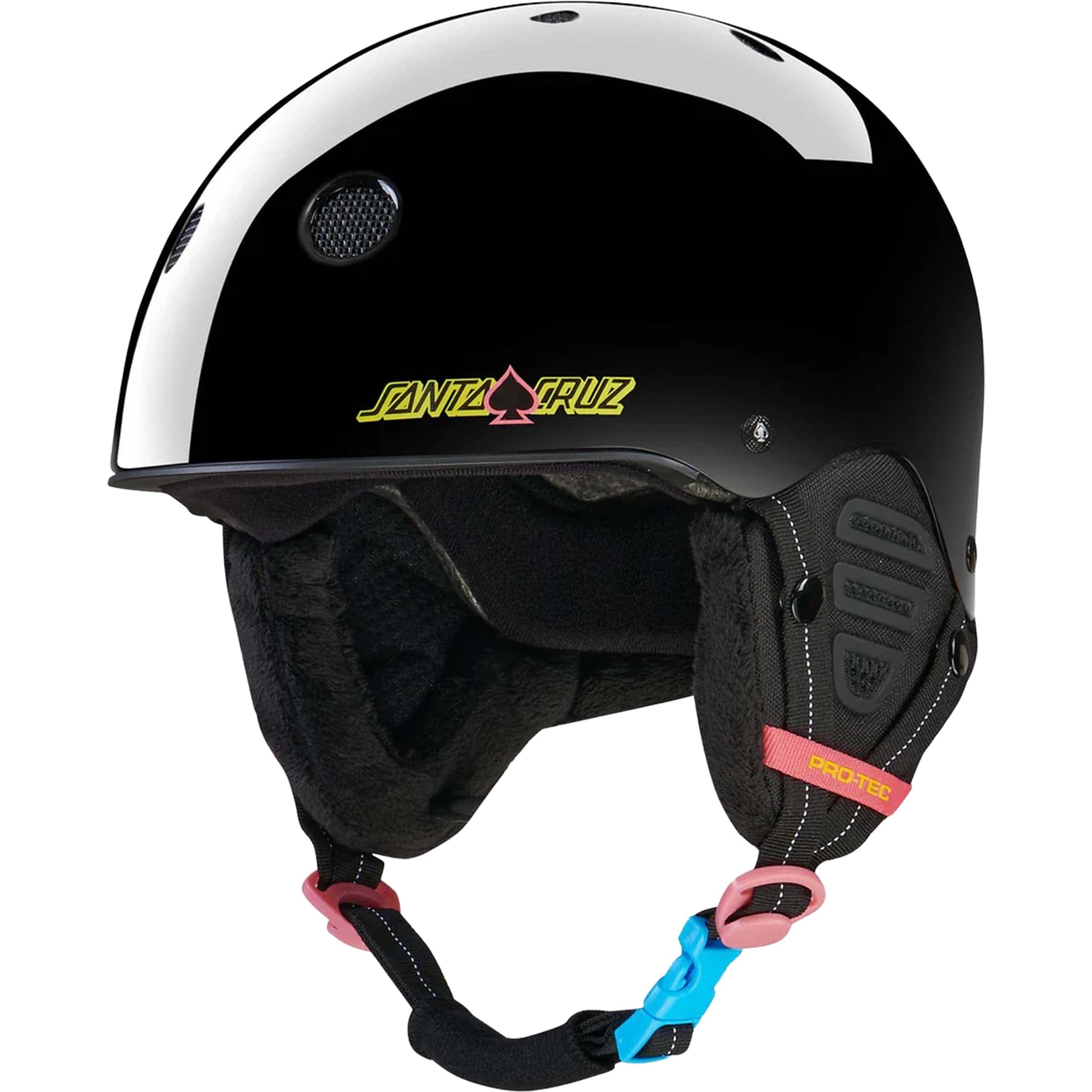 Pro-Tec Low Pro Certified Snow Helmet Santa Cruz Gloss Black