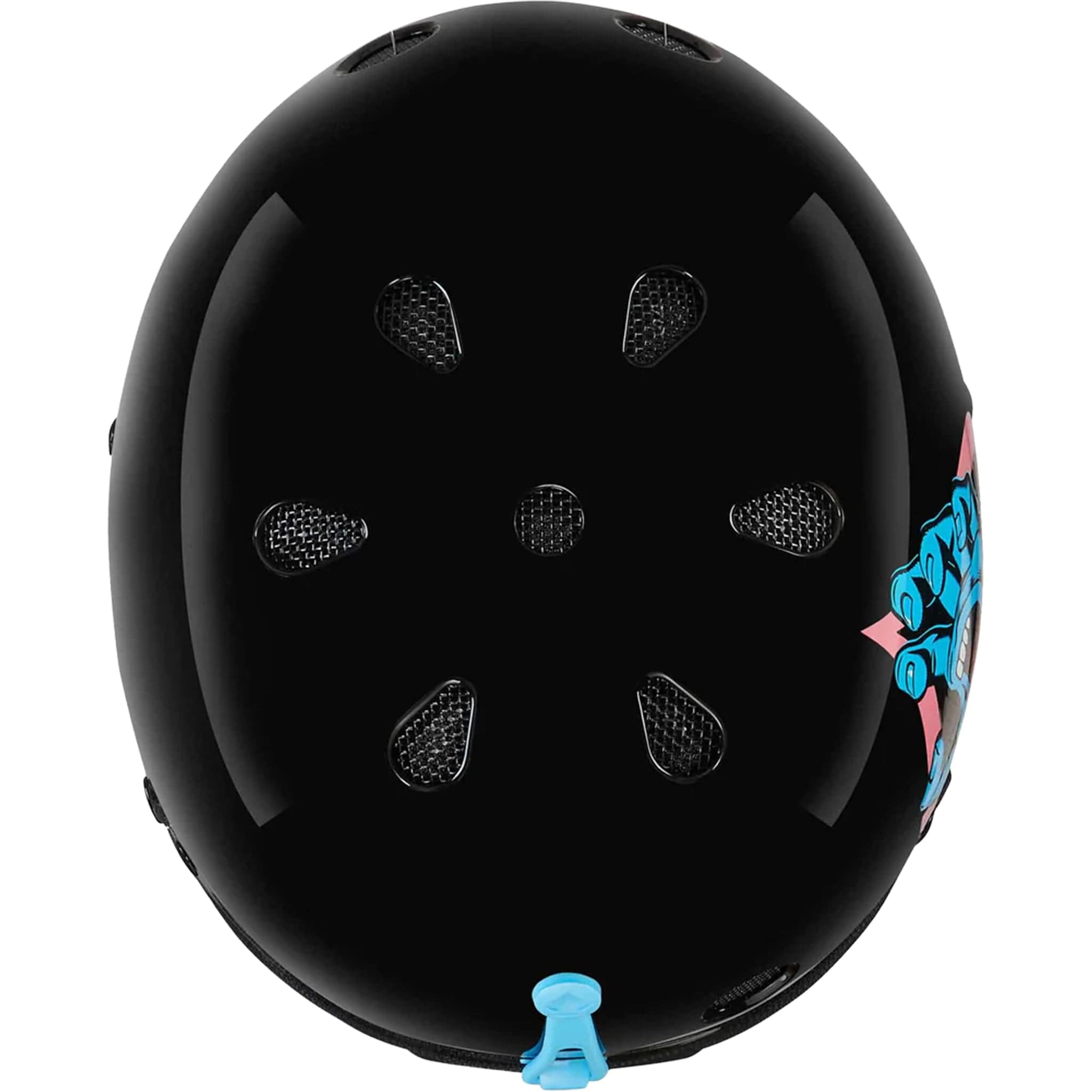 Pro-Tec Low Pro Certified Snow Helmet Santa Cruz Gloss Black Snowboard Helmet