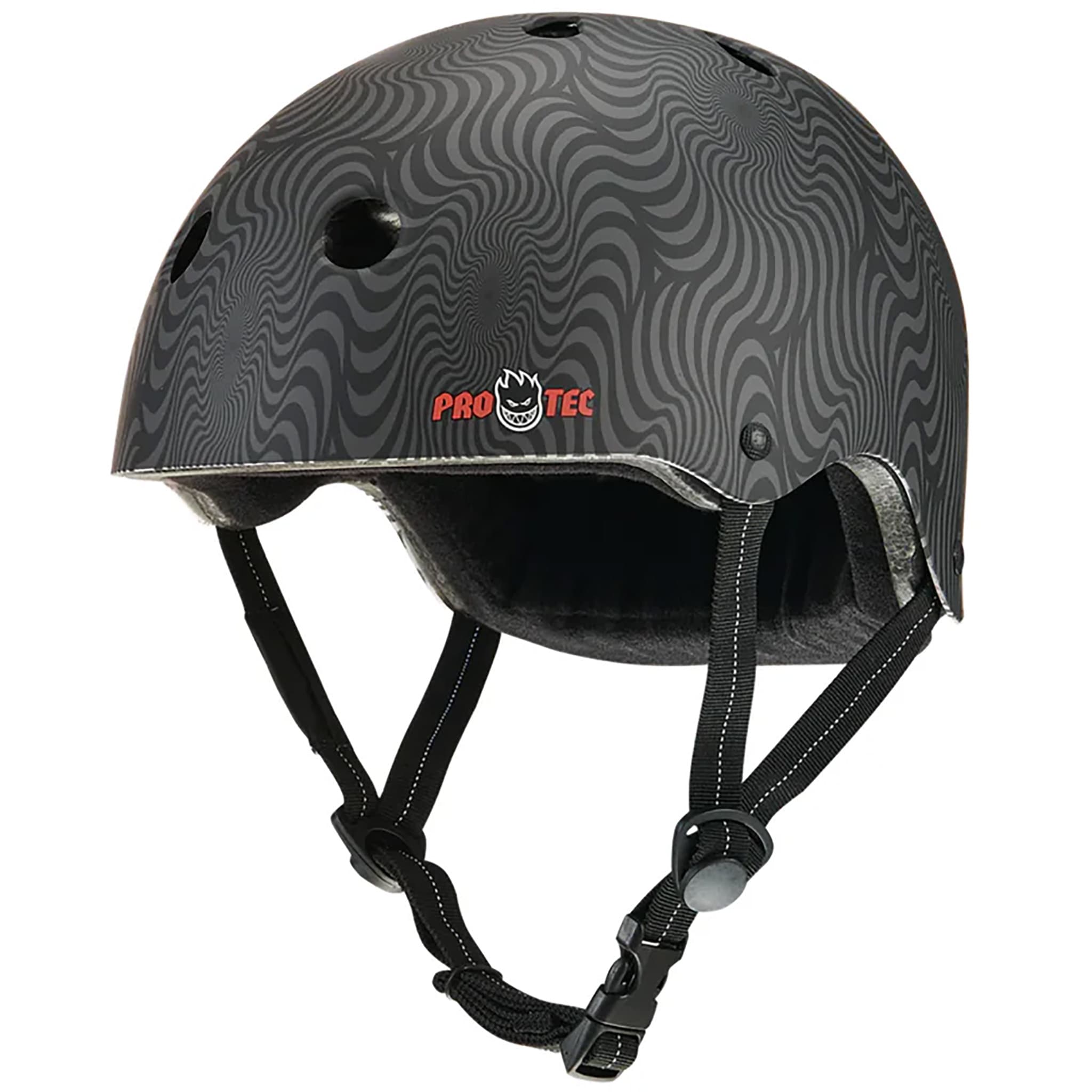 Pro-Tec Low Pro Spitfire Helmet Black Swirl Skateboard Helmet