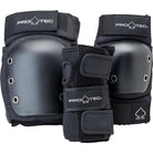 Pro-Tec Street Adult 3-Pack Pad Set Black Skateboard Protection