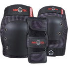 Pro-Tec Youth Street 3-Pack Pad Set Spitfire Black Swirl Skateboard Protection