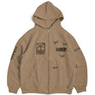 Public Sum Zip Hoodie Brown Sweatshirts