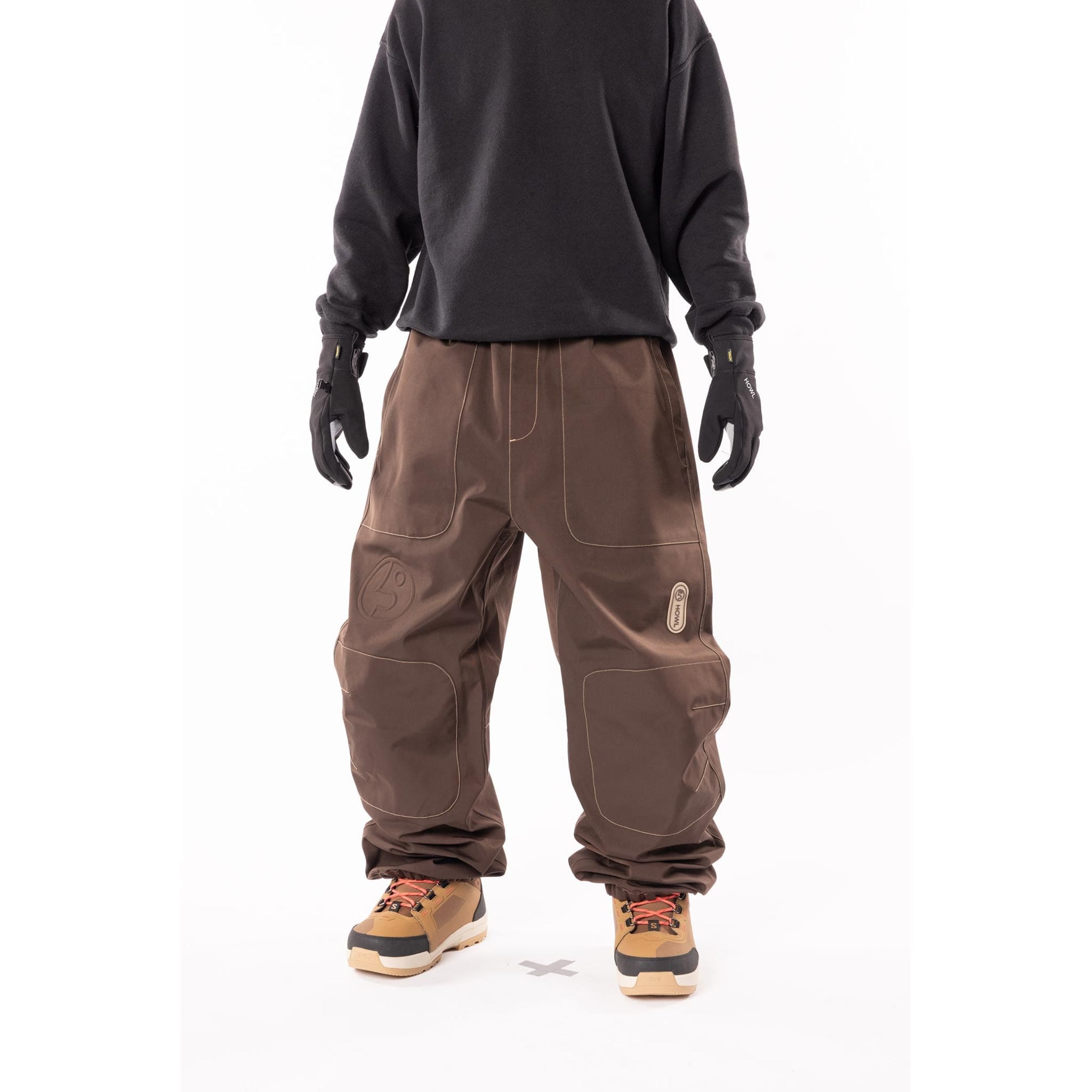 Public x Howl Pant Brown 2025 Mens Snowboard Pants