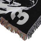 Quasi Hard Dream Jacquard Blanket Black White Accessories