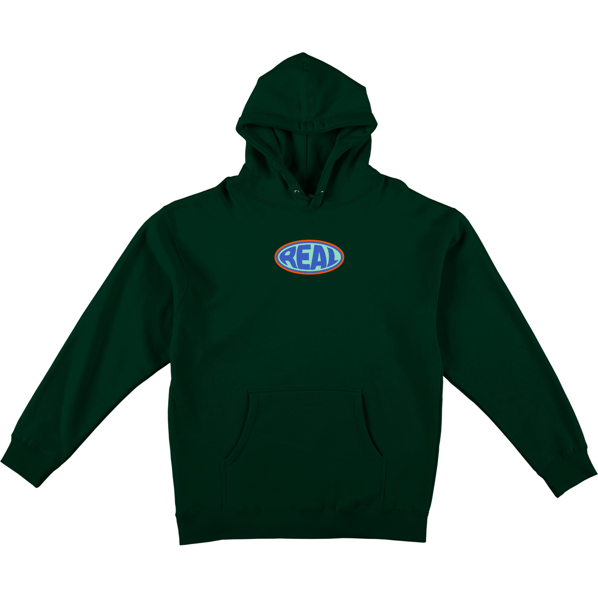 Real Bubble Oval Hoodie Alpine Green Sweatshirts