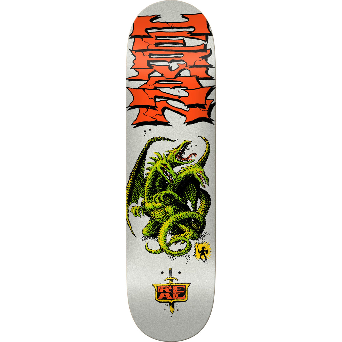 Real Hermann Stene Dragon Slayer Skateboard Deck 8.5" Skateboard