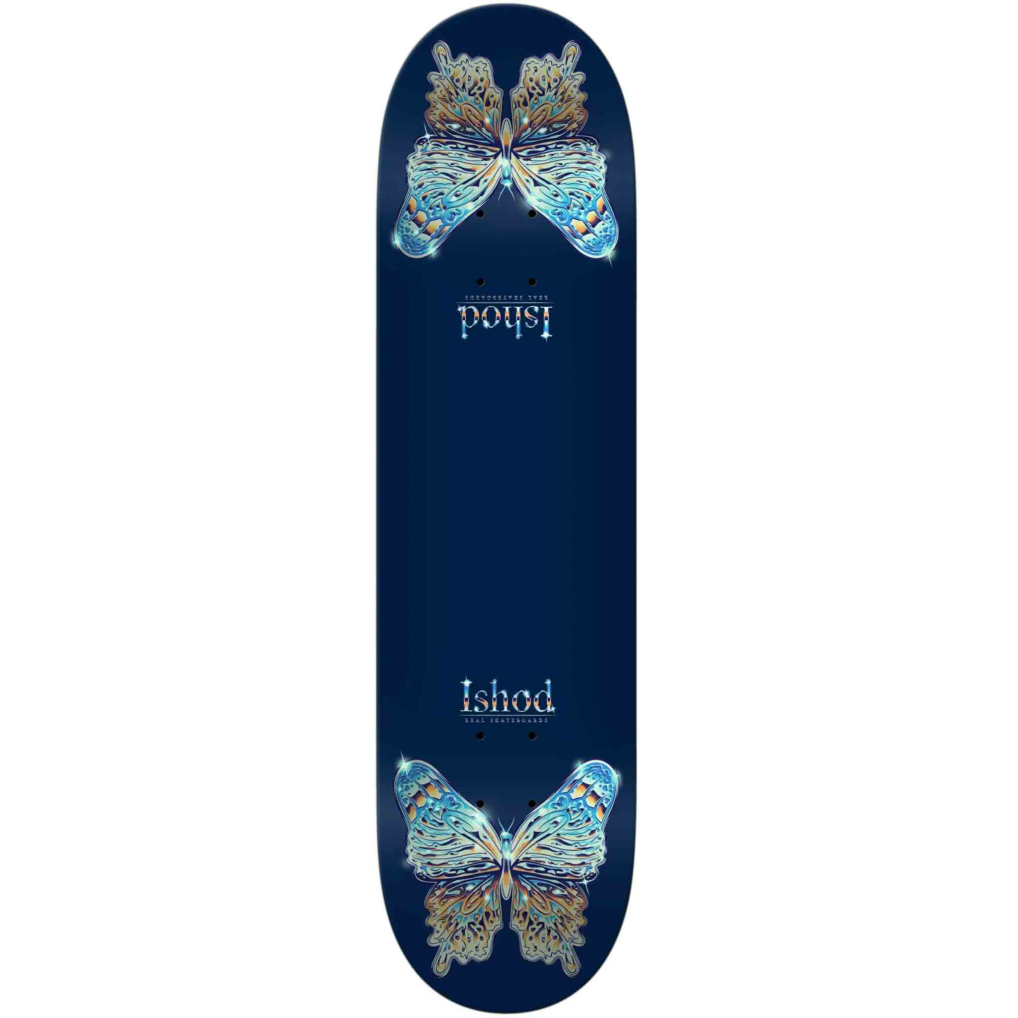 Real Ishod Mariposa Chrome Redux Twin Tail Skateboard Deck 8.25" Skateboard