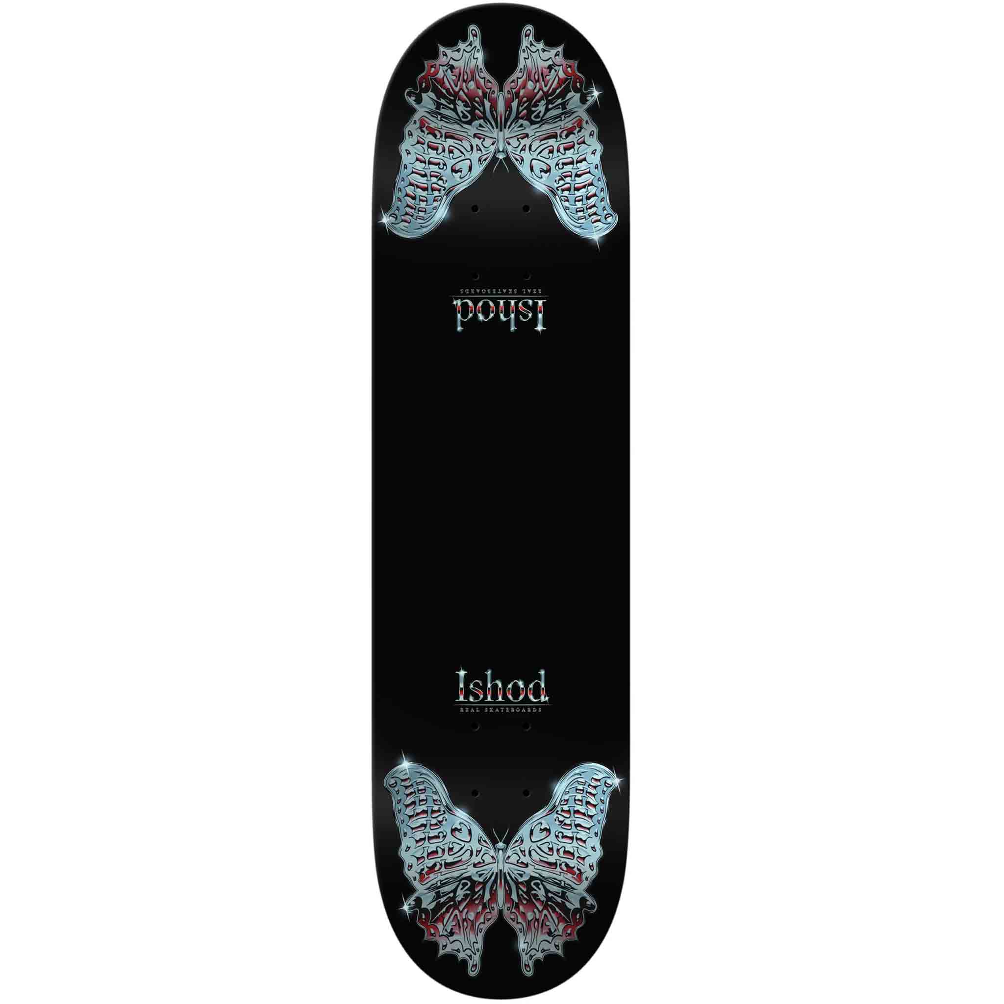Real Ishod Mariposa Chrome Redux Twin Tail Skateboard Deck 8.38 Skateboard