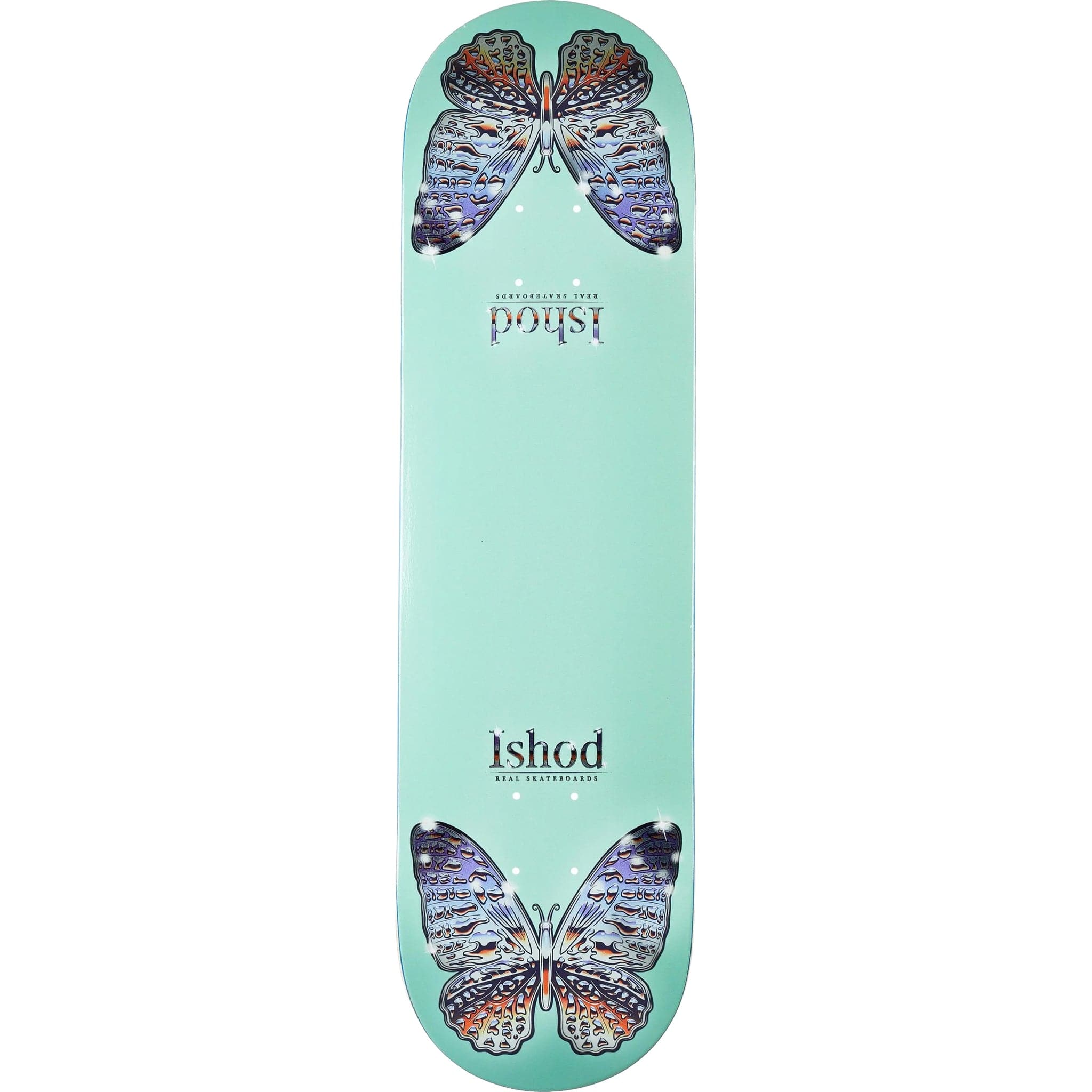 Real Ishod Mariposa Chrome Twin Tail Skateboard Deck 8.5" Skateboard