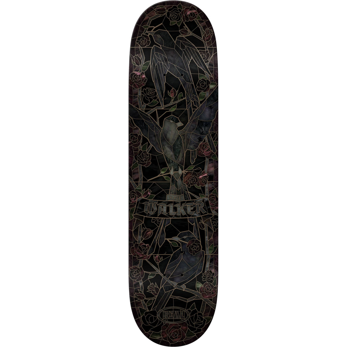 Real Kyle Walker Black Sunday Cathedral Skateboard Deck 8.06" Skateboard