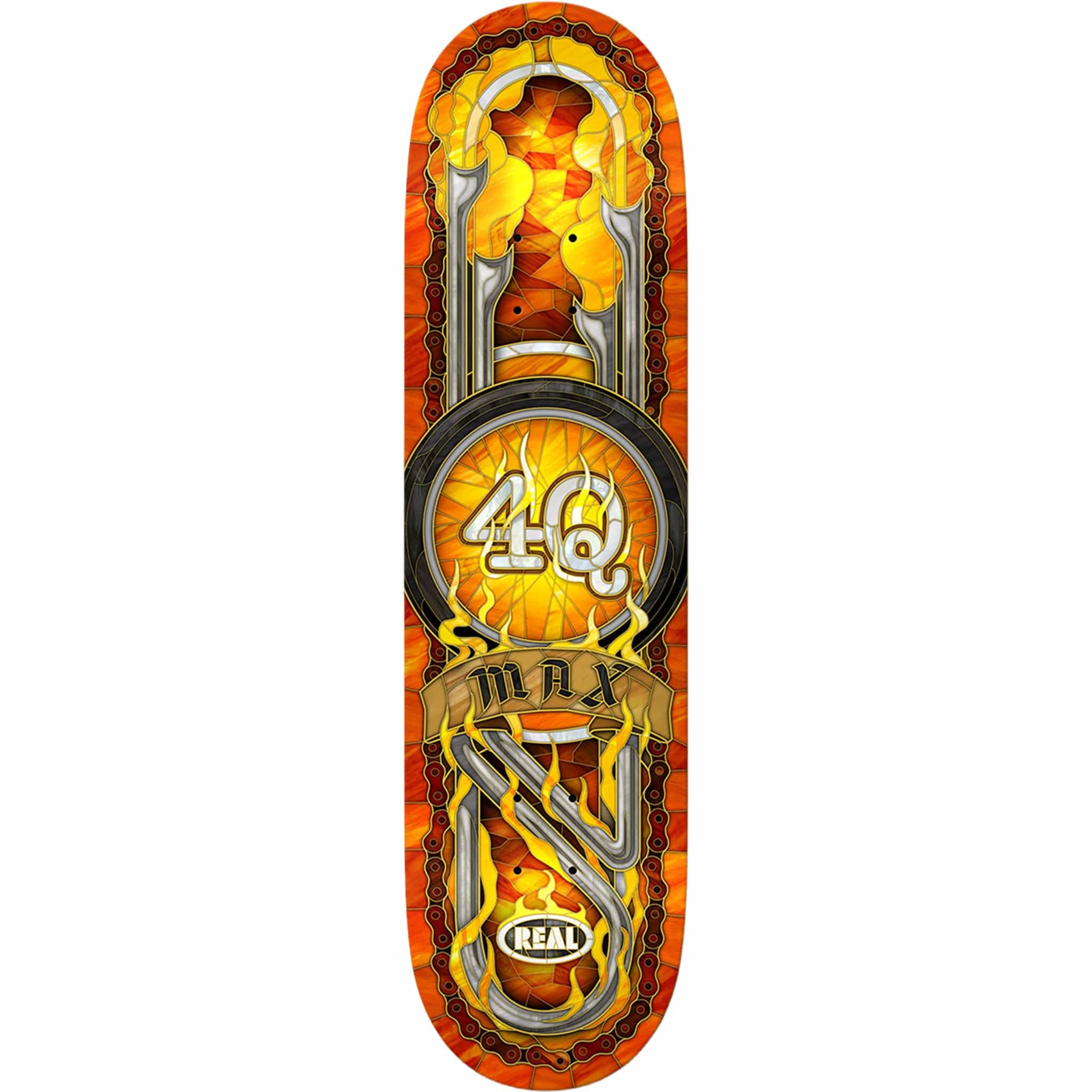 Real Max Schaaf 4Q Cathedral Skateboard Deck 8.5" Skateboard