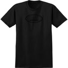 Real Oval T-Shirt Black Black Tonal T Shirt