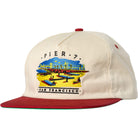 Real Pier 7 Snapback Natural/Maroon Hat